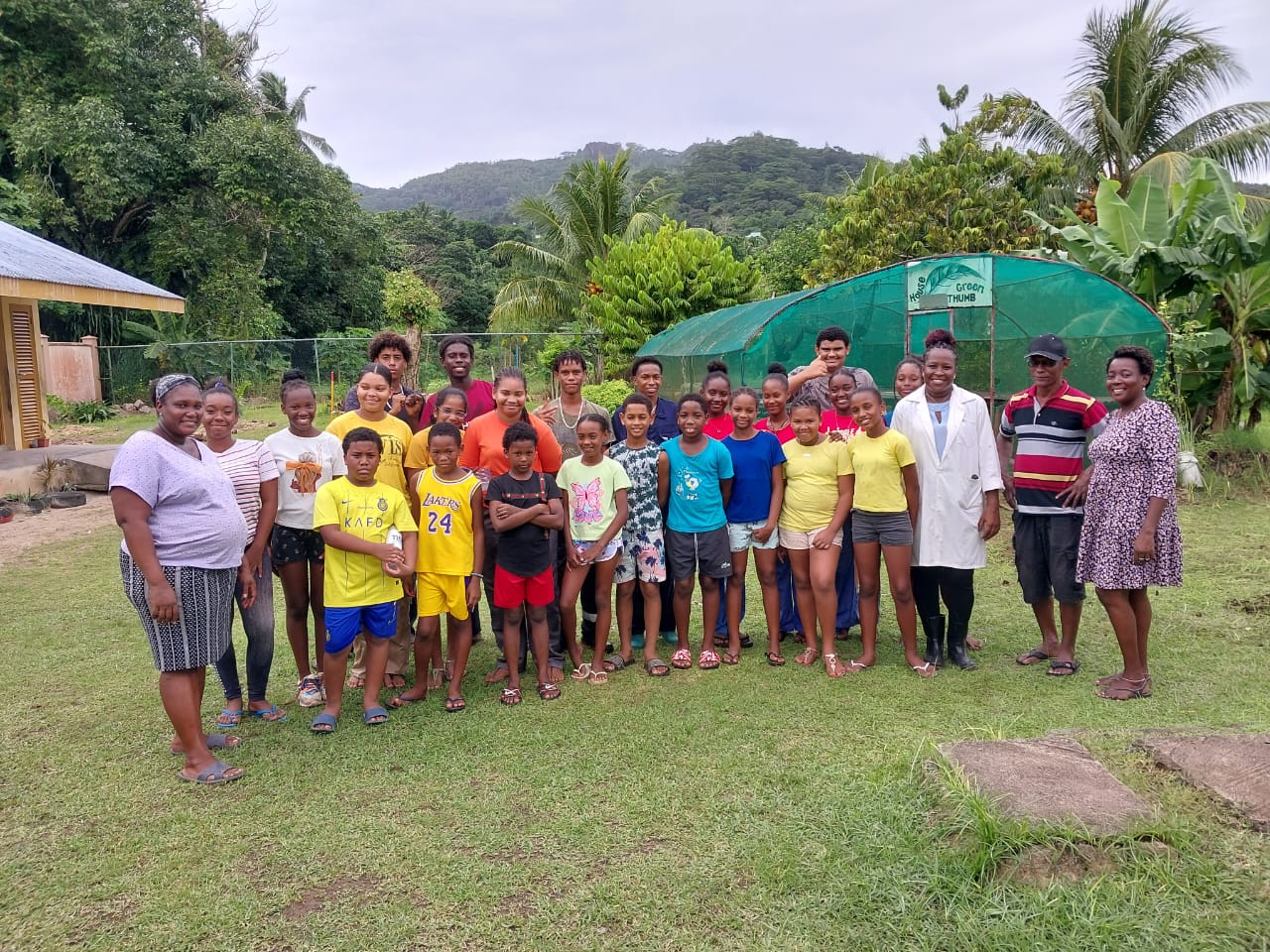 SIAH helped to revitalise the school garden at the Anse Boileau Primary School.