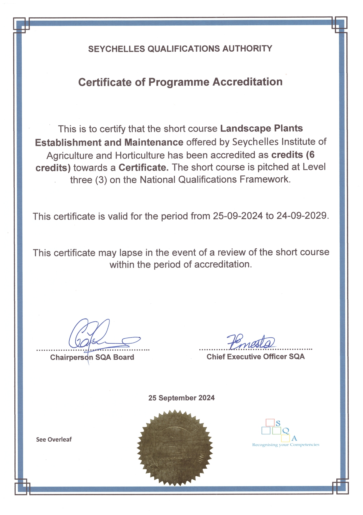 5.Certificate of Short Course Accreditation - Landscape Plants Establishment and Maintenance_page-0001